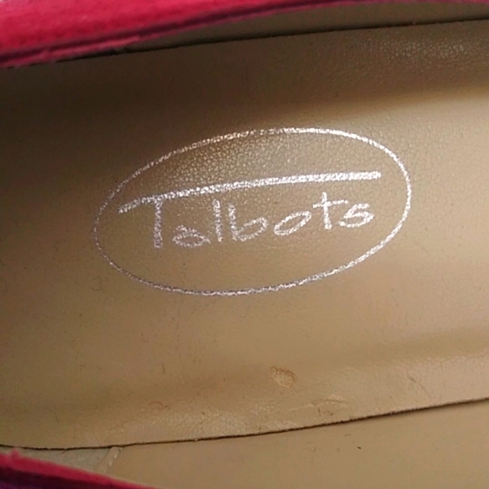 Talbots Suede Pink Loafers, 7N - Picture 5 of 6